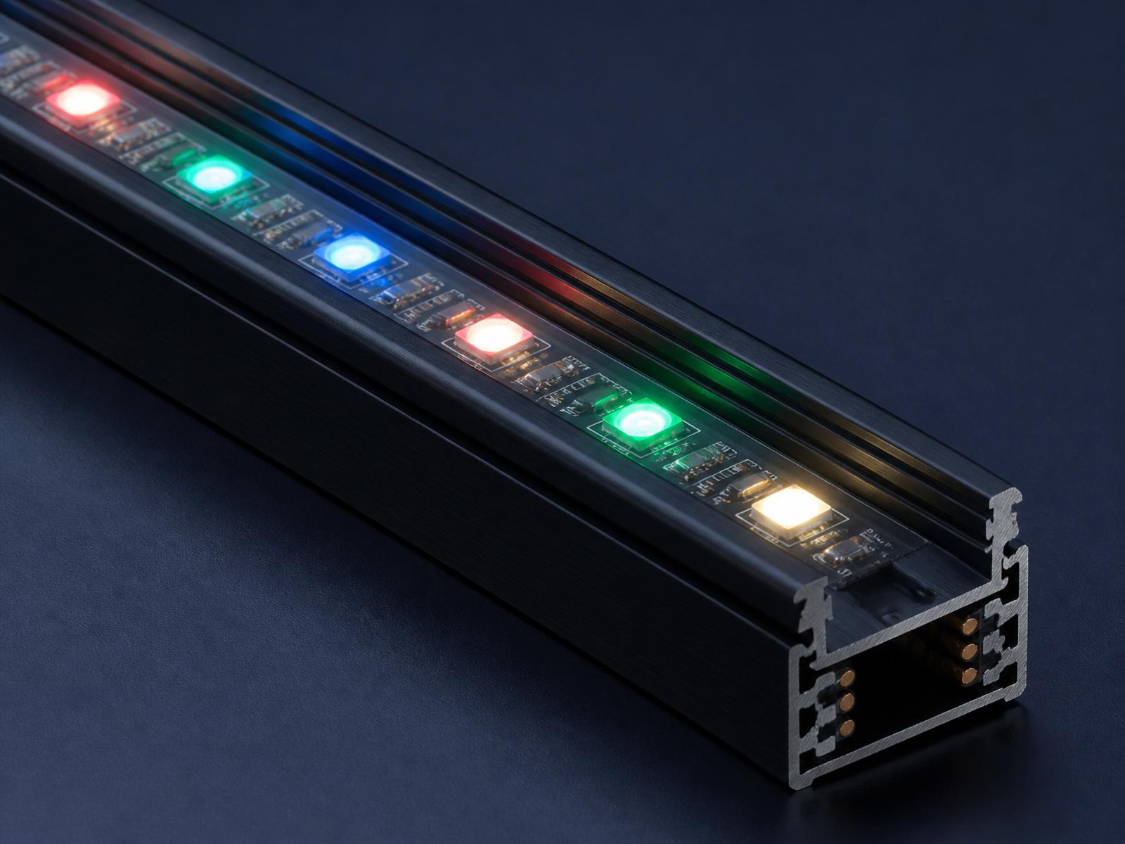 Permanent LED track channel